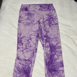 Purple Tie Dye Leggings